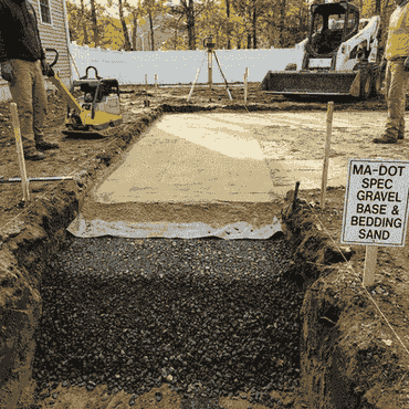 engineered patio base installation MetroWest MA