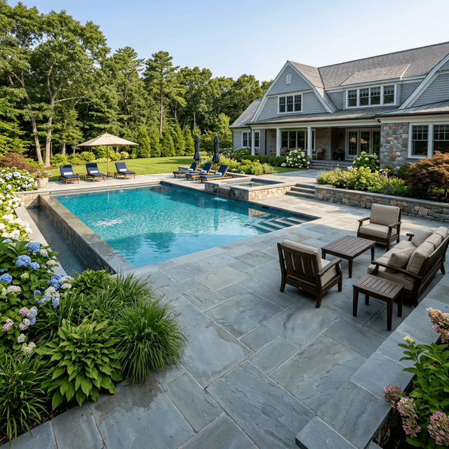 paver patio installation Framingham Massachusetts by Goat Hardscape