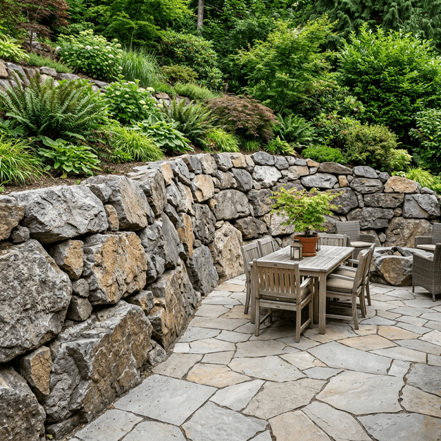 paver patio installation Framingham Massachusetts by Goat Hardscape