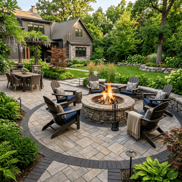 paver patio installation Framingham Massachusetts by Goat Hardscape