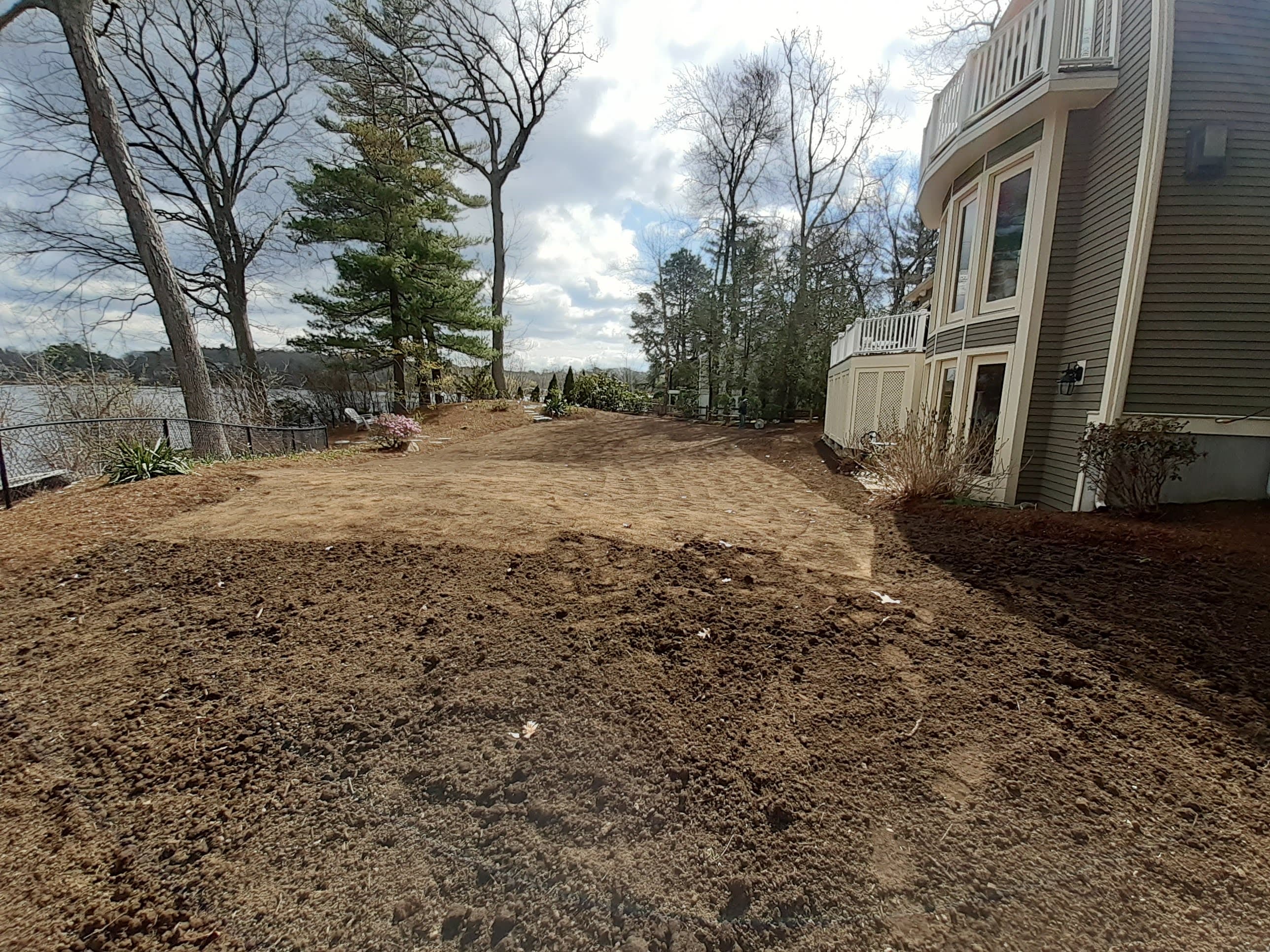 professional landscaping and lawn care Framingham MA before and after