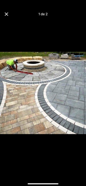Properly engineered paver patio installation in MetroWest MA